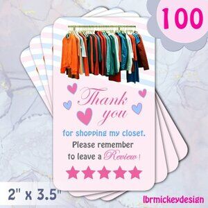 100 Thank You Cards